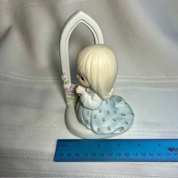 Precious Moments Sam Butcher O Worship the Lord Olive Branch Mark Discontinued - Picture 9 of 9